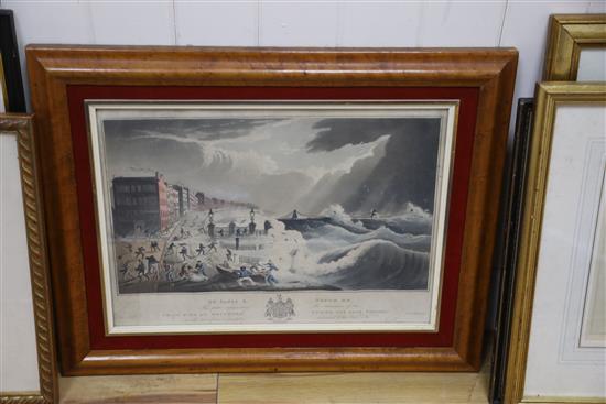 A collection of ten assorted Brighton prints: Royal Chain Pier, Brighton; Brighton New Church; Brighton Town Hall and Market, The Royal